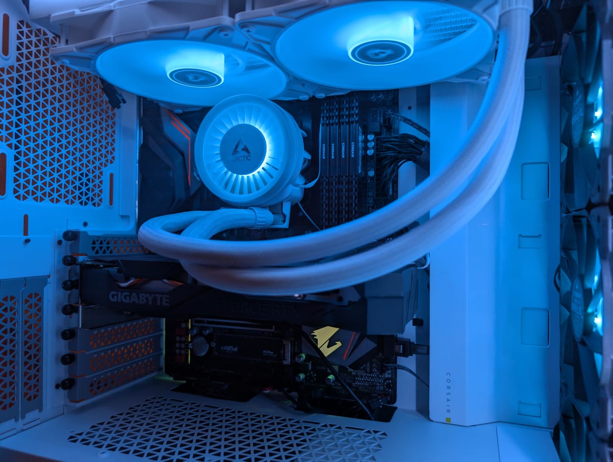 Custom computer build example
